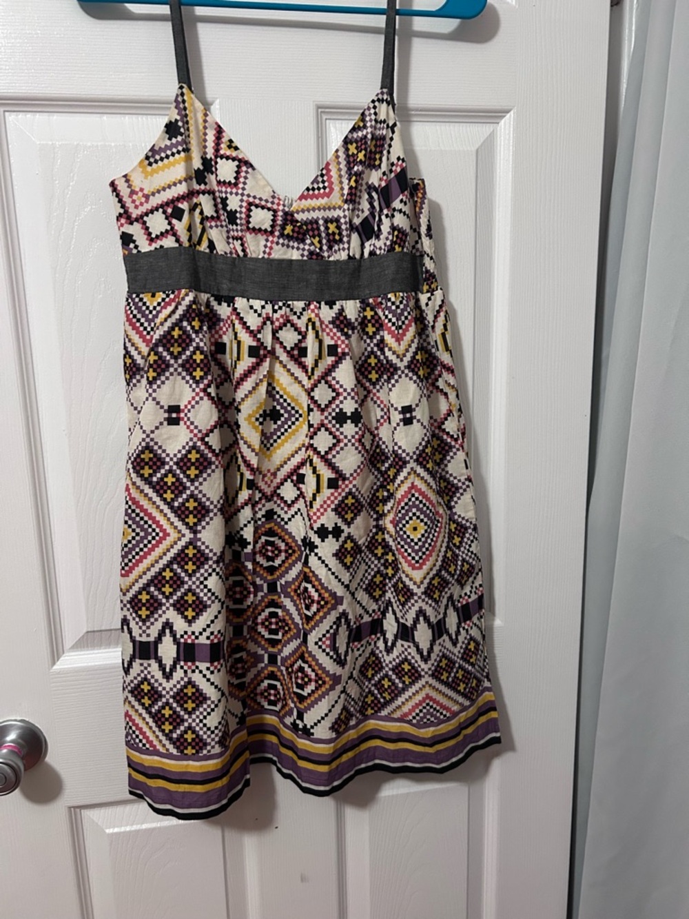 dELiA*s Multicolor Geometric Print Top